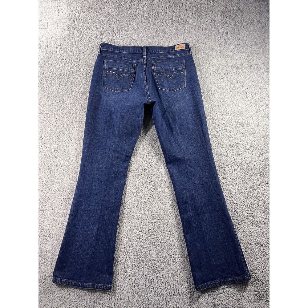 Levis Jeans Women 14 L Embellished Bootcut Blue Denim Pants